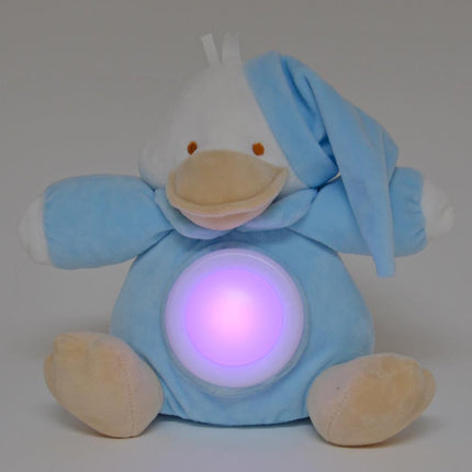 LED Plüsch Ente Nachtlicht für Kinder 24 x 25 cm - beige