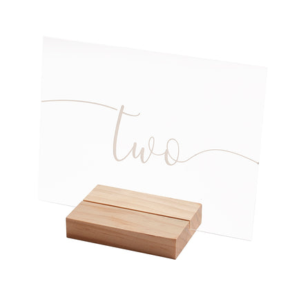 Tisch-Nummern-Halter mit Nummern von 1-12 Holz/Acryl