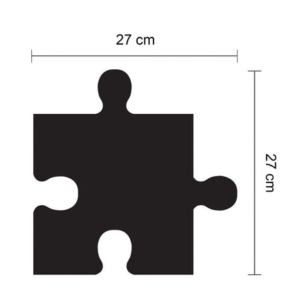 WALPLUS Tafel-Aufkleber Puzzle 54×54 cm Schwarz