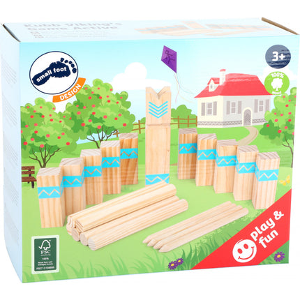 Wikingerspiel Kubb "Active" Holz Spielzeug 21 Teile, 30x7x7cm