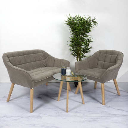 Stylisches Sofa 2-Sitzer Magnus Farbe Taupe